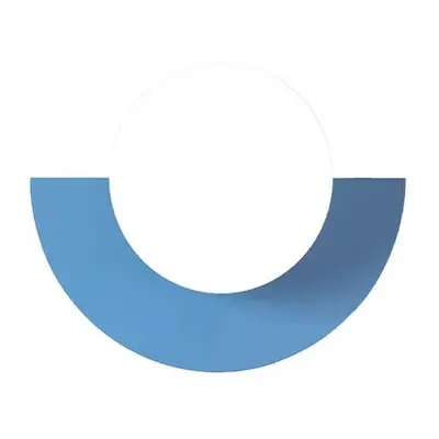 Candy Big Circle 180 L wandlamp, blauw - Swedish Ninja - Woonkamer - Metaal
