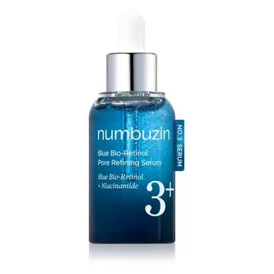 Numbuzin No. 3 Blue Bio-Retinol Pore Refining Serum sérum visage raffermissant pour lisser la peau et réduire les pores 30 ml
