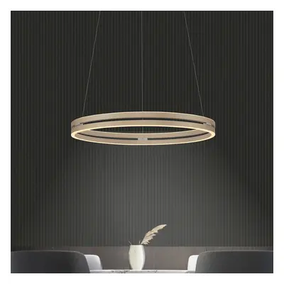E-Loop LED hanglamp brons, Ø 70 cm, aluminium, CCT - PURE - Woonkamer - Modern - Metaal - Meerdere lampen