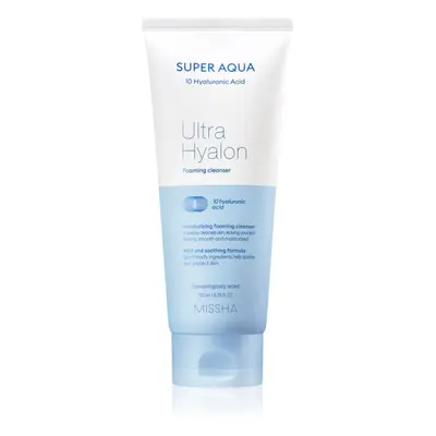 Missha Super Aqua 10 Hyaluronic Acid mousse nettoyante hydratante 200 ml