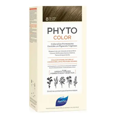 Phyto Color coloration cheveux sans ammoniaque teinte 8 Light Blonde 1 pcs