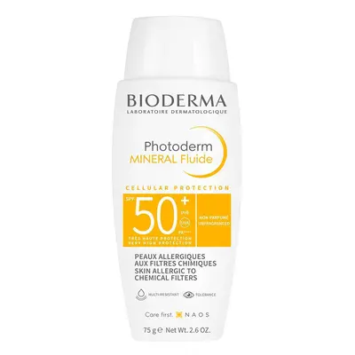 Bioderma Photoderm Mineral Fluid fluide protecteur sans filtres chimiques SPF 50+ 75 g