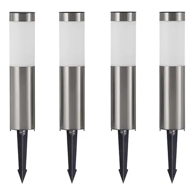 Sirita Solaire Luminaire 4 pcs. H31 Silver - Lindby - Moderne - Acier inoxydable - Cylindrique