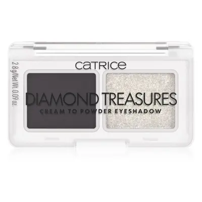 Catrice Diamond Treasures duo de fards à paupières teinte 030 Smokey Diamond 2.8 g