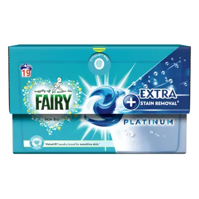 Fairy Platinum NonâBio Laundry Pods â 19 pcs