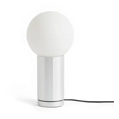 TURN ON LED tafellamp, aluminium, hoogte 20 cm, dimbaar - HAY - Woonkamer - Modern - Glas - Met lampenkap