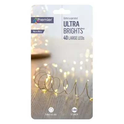 Premier 40 LED Batterij Kettinglamp - 3 9 meter