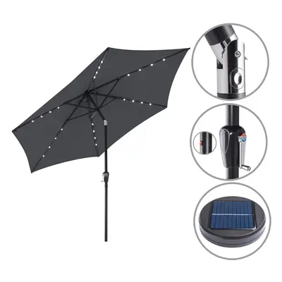 LED Zonne Parasol Florida Antraciet Ø300cm