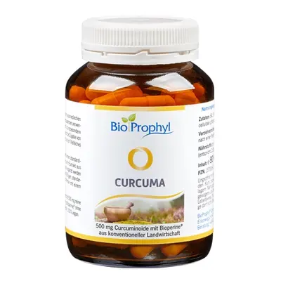 BioProphyl Kurkuma 90 planten. Capsules met 500 mg pure Curcumine en 3 mg Bioperine