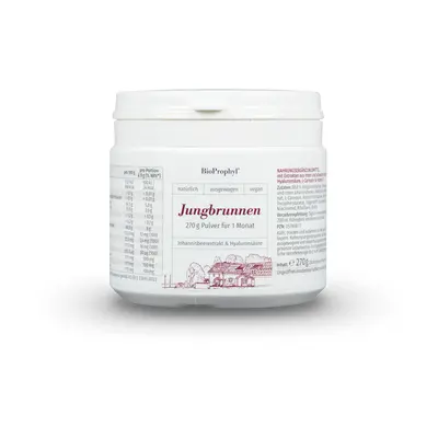 BioProphyl Fontein der Jeugd 30 porties van 9 g poeder elk met bessenextract, hyaluronzuur en B-vitaminen