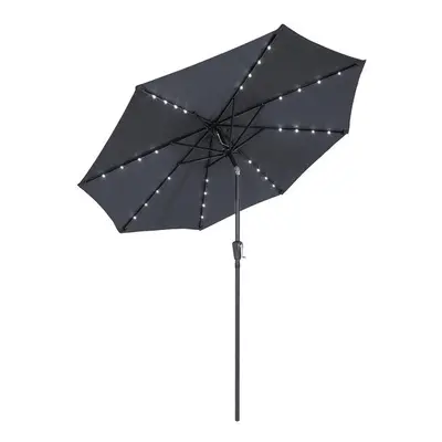 Kingsleeve Parasol - LED-Verlichting Zonne energie Ø270cm - Antraciet