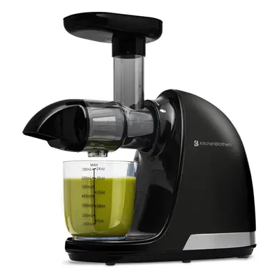 KitchenBrothers Slowjuicer - Juicer - Groenten en Fruitpers - 700ml - Zwart