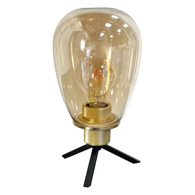 Steinhauer tafellamp Reflexion - amberkleurig - metaal - 15 cm - E27 fitting - 2682ME