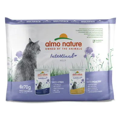 24x70g Digestive Help Gevogelte & Vis Almo Nature Holistic Kattenvoer