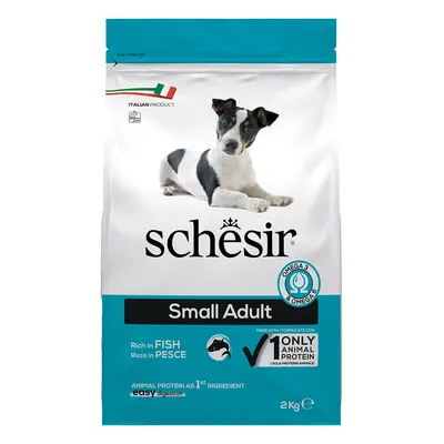 Voordeelpakket: 2x 2kg Schesir Dog Small Adult met vis droogvoer voor honden