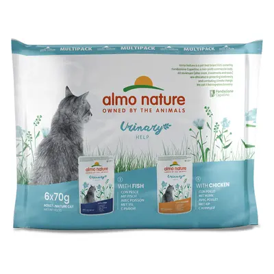 6x70g Urinary Help Vis & Kip Almo Nature Holistic Kattenvoer