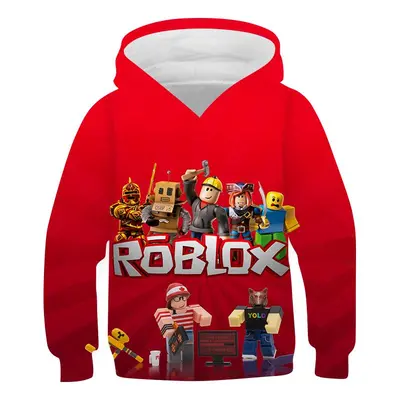 2025 MINISO Nieuwe Roblox Cartoon Print 3D Hoodie Jongens en Meisjes Lange Mouw Sweatshirt Lente en Herfst Casual Hoodie 4-14 Ja