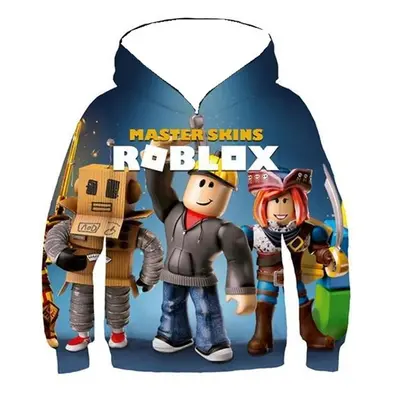 2025 MINISO Nieuwe Roblox Cartoon Print 3D Hoodie Jongens en Meisjes Lange Mouw Sweatshirt Lente en Herfst Casual Hoodie 4-14 Ja