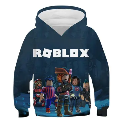 2025 MINISO Nieuwe Roblox Cartoon Print 3D Hoodie Jongens en Meisjes Lange Mouw Sweatshirt Lente en Herfst Casual Hoodie 4-14 Ja