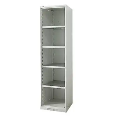 Schäfer Shop Genius stellingkast FS, staal, met ventilatiegaten, B 545 x D 620 x H 1950 mm, 5 OH