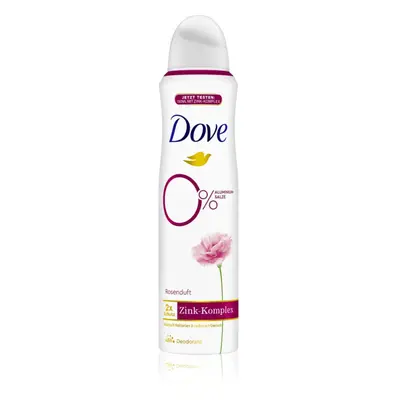 Dove 0% ALU Rose and Jasmine déodorant en spray sans aluminium Rose