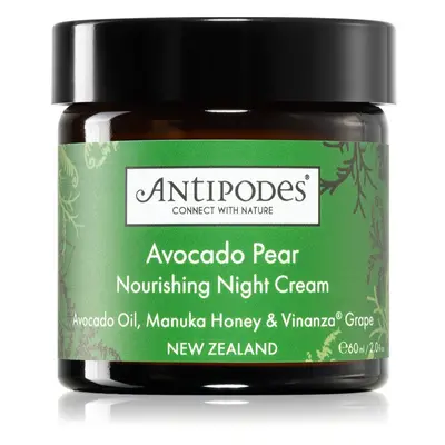 Antipodes Avocado Pear Collagen-Boosting Night Cream crème de nuit nourrissante visage 15 ml