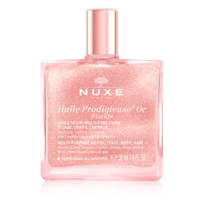 Nuxe Huile Prodigieuse Or Florale huile sèche multifonctionnelle aux paillettes visage, corps et