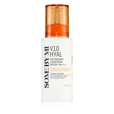 Some By Mi V10 Hyal Antioxidant Sunscreen crème protectrice et apaisante intense SPF 50+