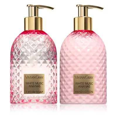 Vivian Gray Gemstone White Musc & Ananas coffret cadeau mains