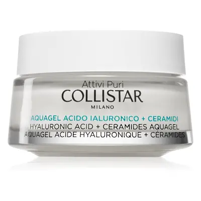 Collistar Attivi Puri Hyaluronic Acid + Ceramides Aquagel crème-gel hydratante effet illuminateur à l'acide hyaluronique 50 ml