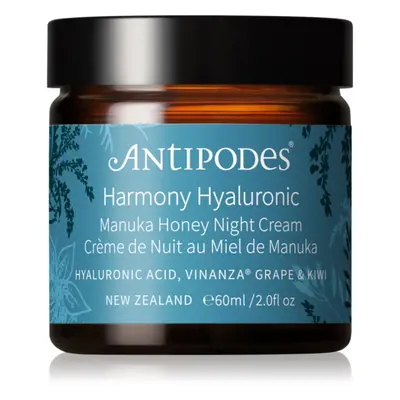 Antipodes Harmony Hyaluronic Manuka Honey Night Cream crème de nuit hydratante 60 ml