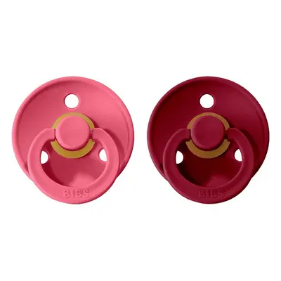 BIBS Colour Natural Rubber Size 2: 6+ months tétine Haze / Blossom 2 pcs