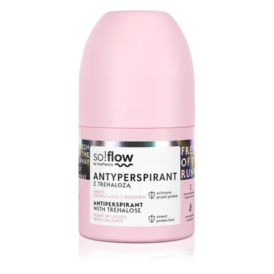 so!flow Antiperspirant anti-transpirant roll-on pour femme Scent of Lychee with Coconut