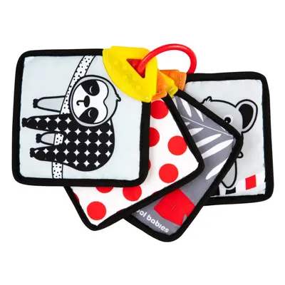 Canpol babies BabiesBoo Sensory Cards with Teether livre d’activités à tourner avec anneau à mordiller 1 pcs