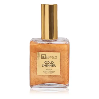 IDC Institute Gold Shimmer huile sèche bronzante pour le corps 50 ml