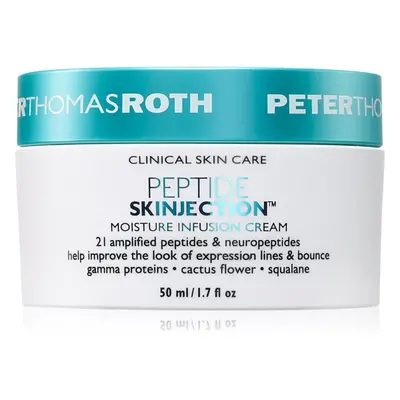 Peter Thomas Roth Peptide Skinjection™ Moisture Infusion Cream Refillable crème hydratante lissante avec des peptides rechargeab