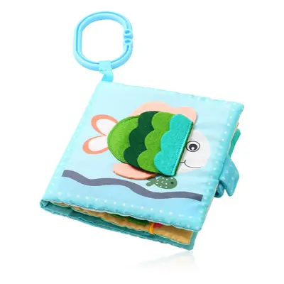 BabyOno Reversible Sensory Cloth Book 0m+ livre éducatif contrastant Sea world 1 pcs