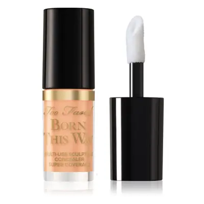 Too Faced Born This Way Super Coverage Multi-Use Concealer Travel Size correcteur longue tenue haute couvrance teinte Golden Bei
