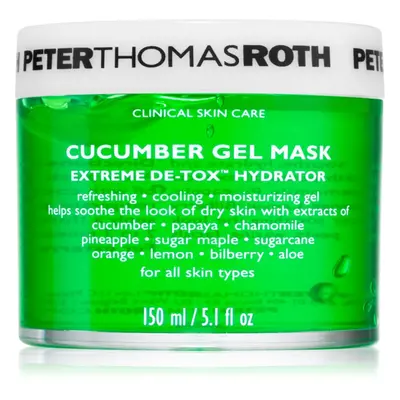 Peter Thomas Roth Cucumber De-Tox Gel Mask masque gel hydratant visage et contour des yeux 150 ml