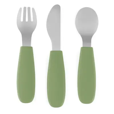 Petite&Mars Take&Match Stainless Steel Cutlery Set couvert pour enfant Sweet Pea 12m+ 3 pcs