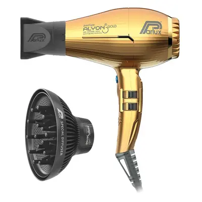 Parlux Alyon + Magic Sense sèche-cheveux ionique + diffuseur Gold 1 pcs