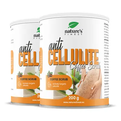 Nature's Finest Coffee Scrub | natuurlijke koffie scrub tegen cellulitis | arabica, roze zout + oliën voor een zachte, gladde hu