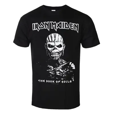 Heren T-shirt Iron Maiden - Book Of Souls White Contrast - ROCK OFF S