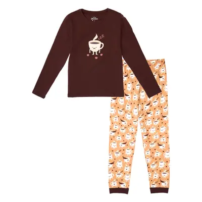 Dedoles female damespyjama Slaperige koffie adult XS