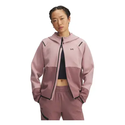 Sweatshirt Under Armour Unstoppable Fleece Fz Pink L