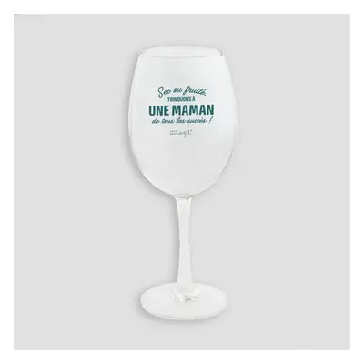Wijnglas - droog of fruitig, een toast op een succesvolle moeder Mr. Wonderful