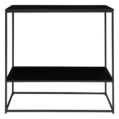 Console tafel met 2 planken en zwarte poten House Nordic Vita