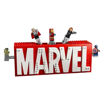 Bouwset superhelden logo Marvel Lego