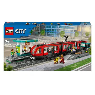 Tramway bouwset + stadscentrum station Lego