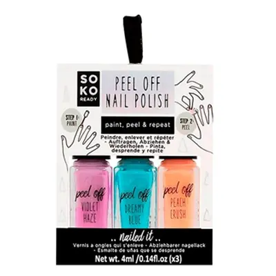 SOKO Peel Off nagellak - 3 kleuren